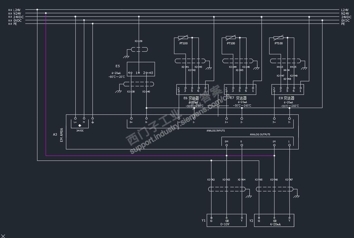 系统模拟量的输出m端要不要和dc0v接起来
